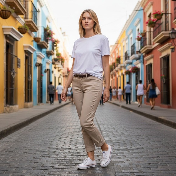 Lafayette 148 New York Pants - Lafayette 148 New York Tan Khaki Cuffed Slim Leg Pants Womens Size 6